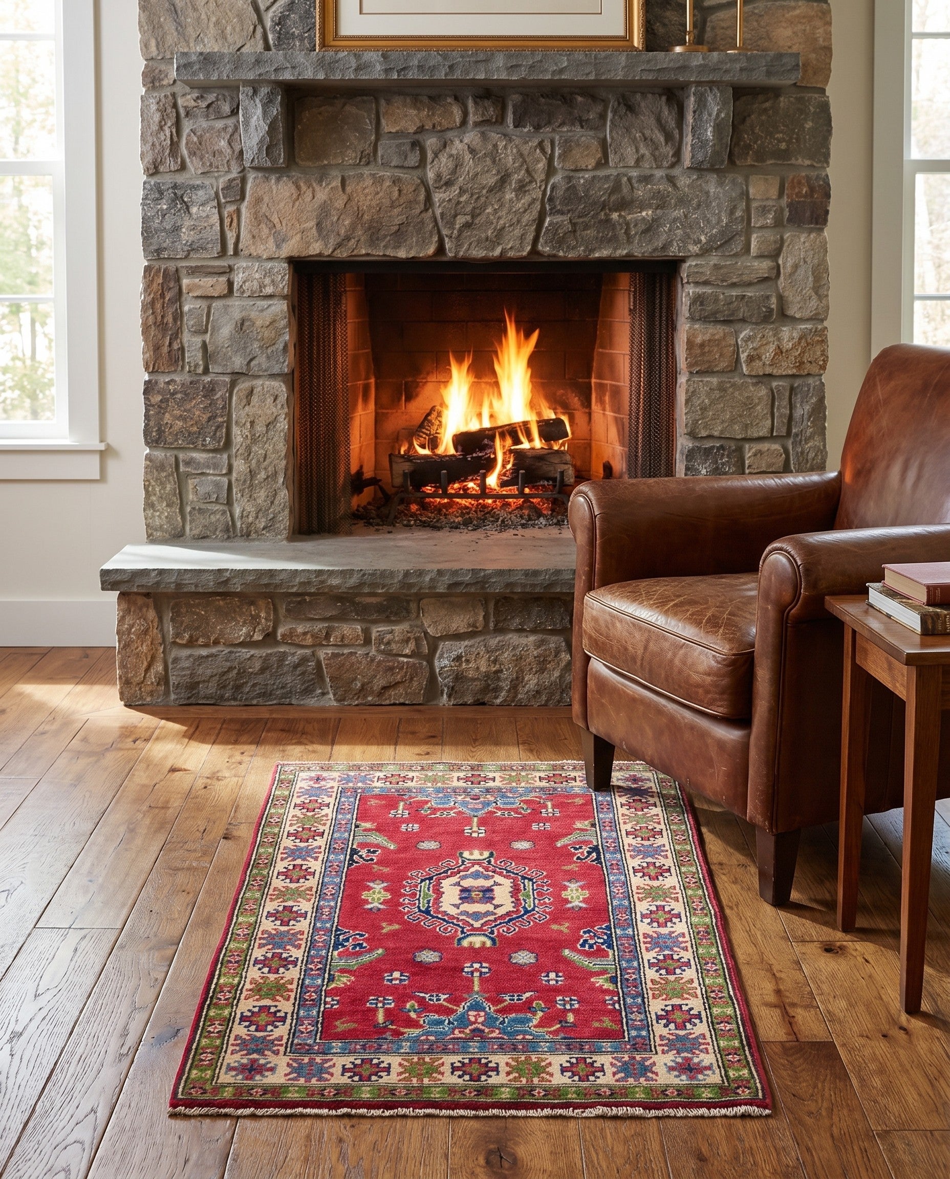 2' 8 x 4' 5 Hand Knotted Kazak Rug