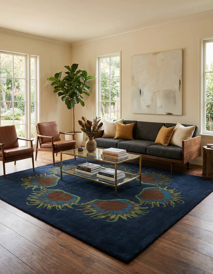 Detail image of 7' 4 x 7' 7 Luna Square Rug