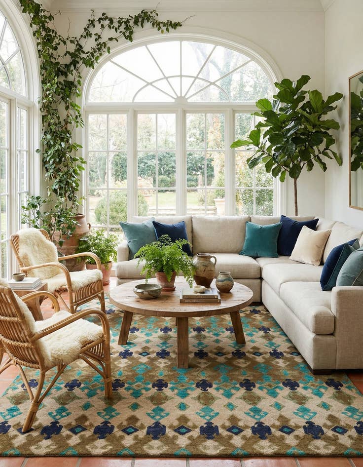 Detail image of 8' 1 x 10' 1 Luna Wool Rug