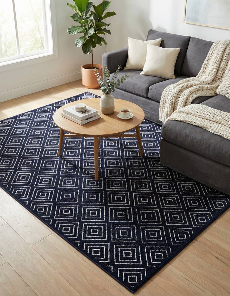 Detail image of 7' 10 x 10' Easy-Clean Sabrina Soto Indoor / Outdoor Rug
