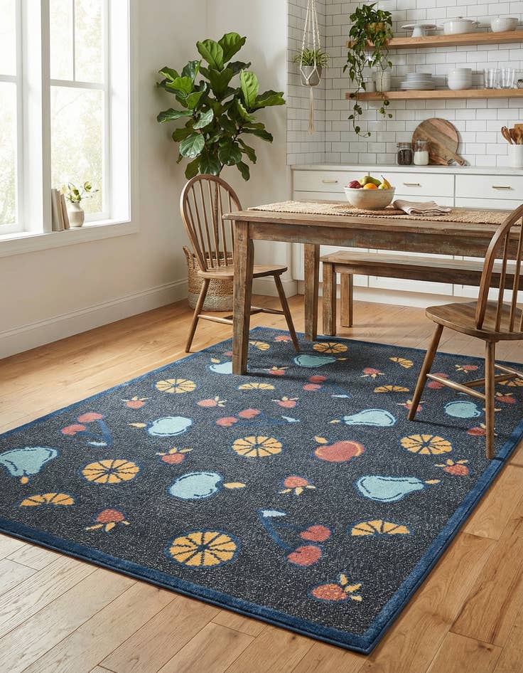 Detail image of 5' x 7' 7  Washable  Indoor / Outdoor Rug