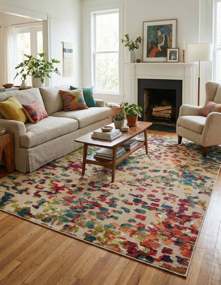 Detail image of  7' 10 x 10'  Washable Casablanca Indoor / Outdoor Rug