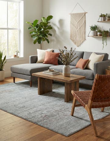 Gray Aqua Rug