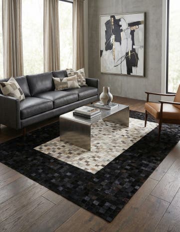 5' x 8' Cowhide - Patchwork Rug