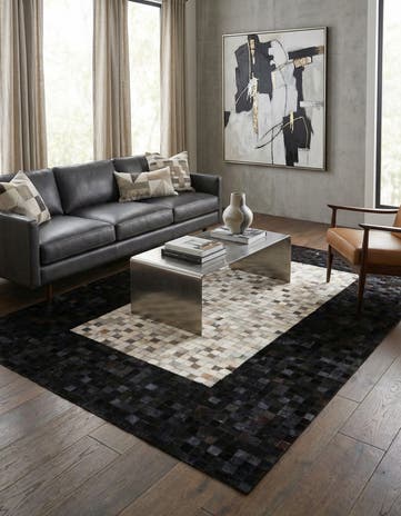5' x 8' Cowhide - Patchwork Rug