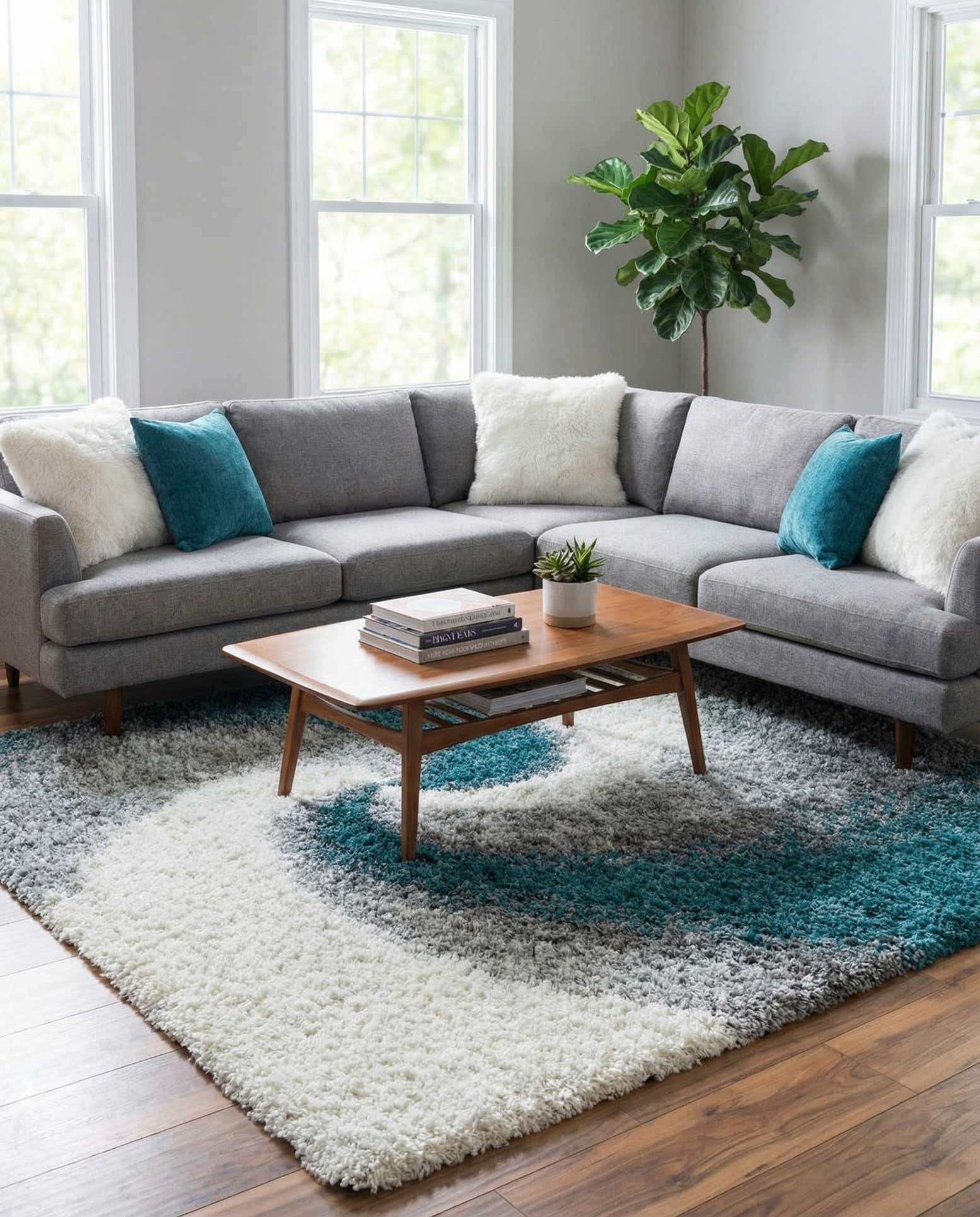 7' 10 x 11' Soft Touch Shag Rug