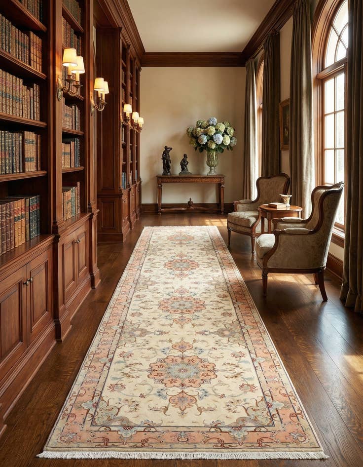 Detail image of 2' 11 x 13' 5 Tabriz Runner Rug