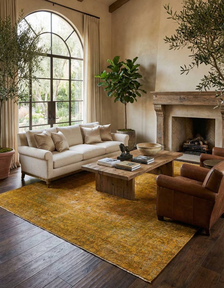 Detail image of 9' 9 x 12' 5  Hand Knotted Ultra Vintage Persian Wool Rug