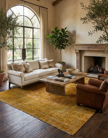 9' 9 x 12' 5 Hand Knotted Ultra Vintage Persian Wool Rug