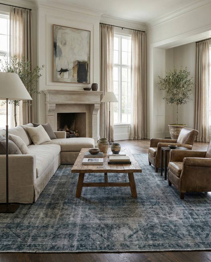 Detail image of 8' 7 x 13' 2 Hand Knotted Ultra Vintage Persian Wool Rug