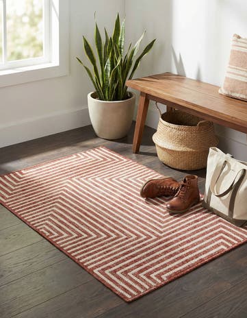 2' x 3' Easy-Clean Modern Indoor / Outdoor Rug
