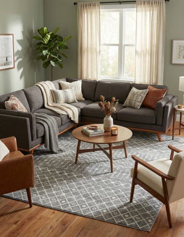 10' x 13' Moroccan Trellis Rug