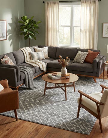 10' x 13' Moroccan Trellis Rug