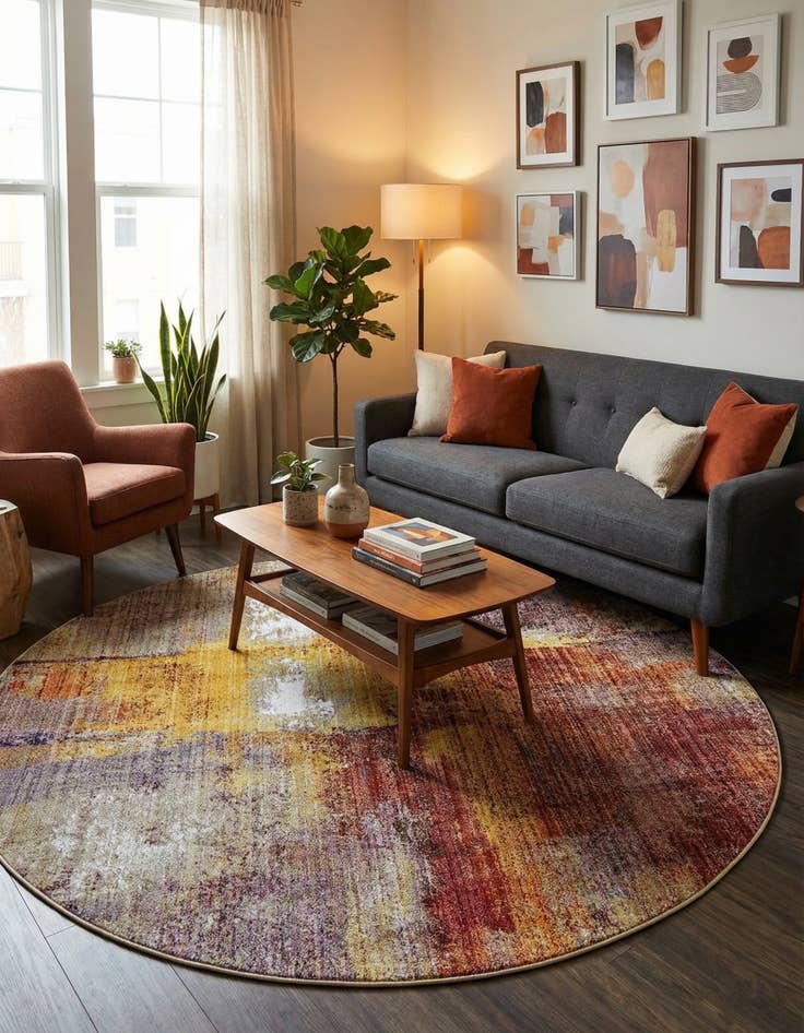 Detail image of 8' x 8' Downtown Flatiron Round Rug