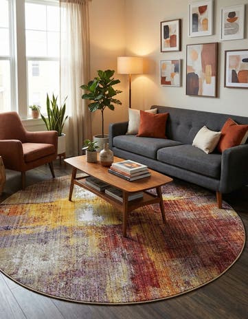 Jill Zarin 8' x 8' Downtown Flatiron Round Rug