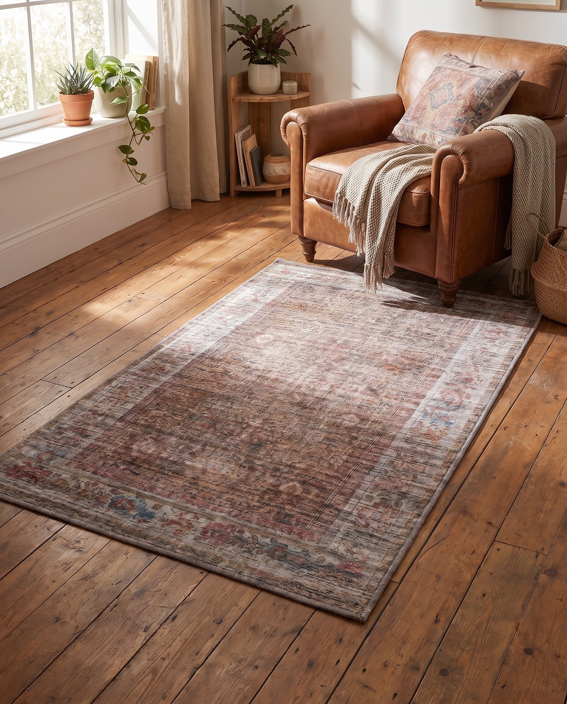 3' 3 x 5' 3 Washable Nostalgia Rug