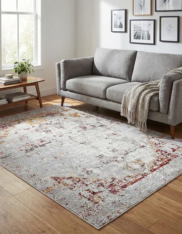 Gray Aqua Rug