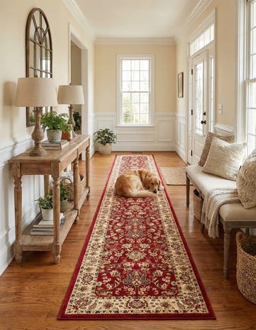 3' x 16' 5 Kashan Design Runner Rug
