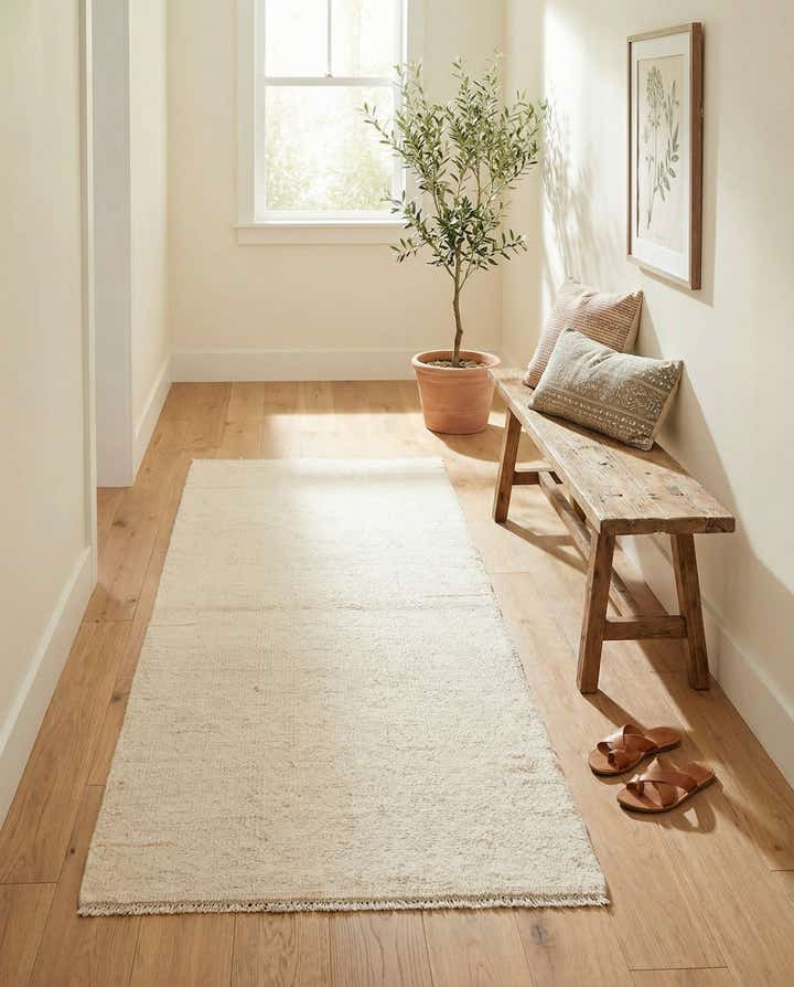 2' 7 x 6' 1 Hand Knotted Moroccan Wool Runner Rug