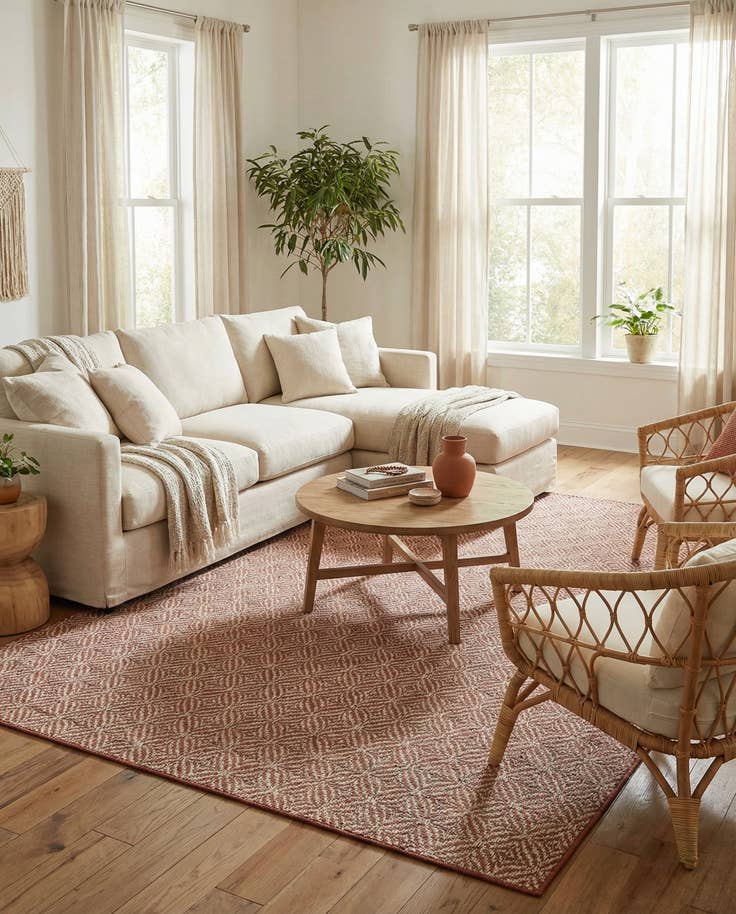 Detail image of 7' x 10' Easy-Clean Lattice Indoor / Outdoor Rug