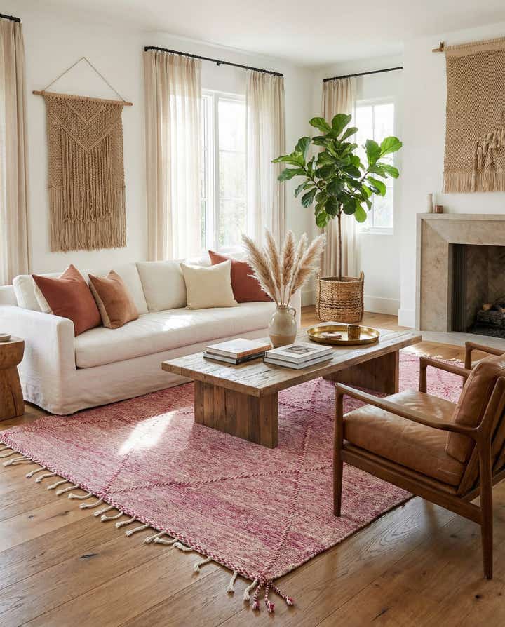 7' 5 x 11' 7 Hand Knotted Moroccan Wool Rug