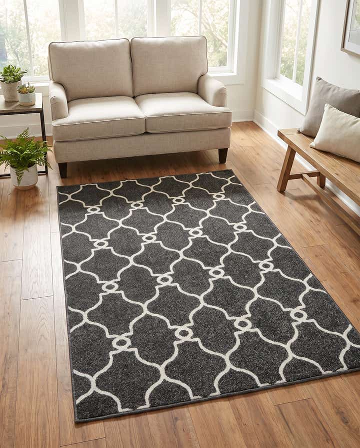 4' x 6' Easy-Clean Lattice Indoor / Outdoor Rug