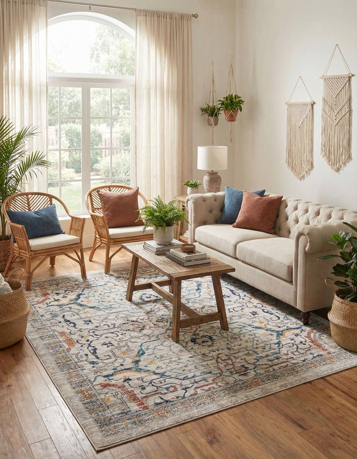 Detail image of 7' 10 x 7' 10 Lola Square Rug