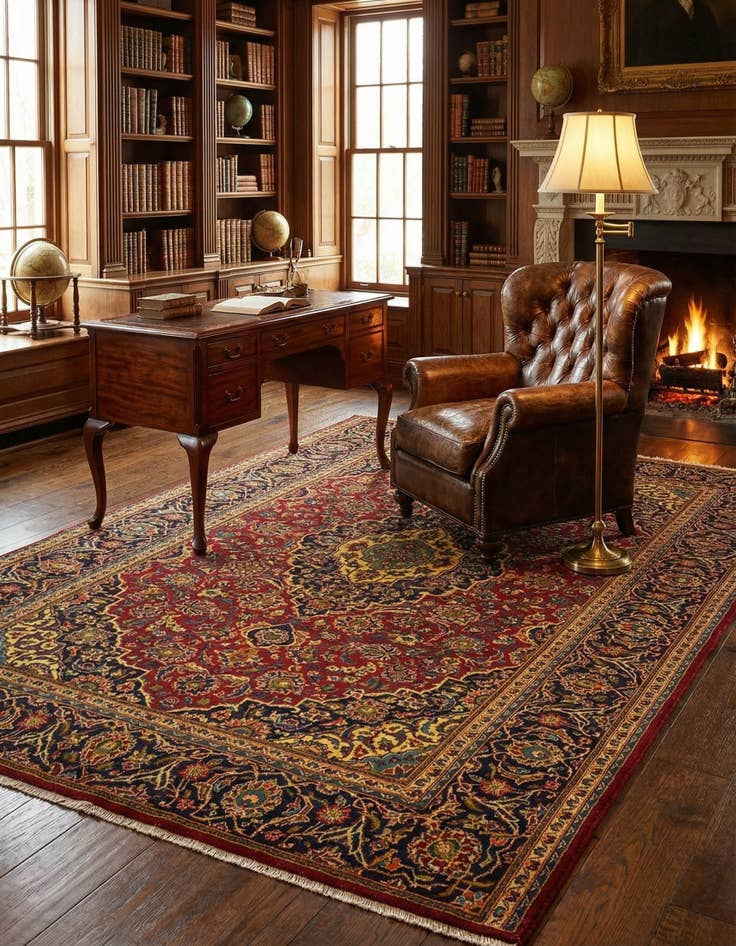 Detail image of 8' x 10' 8 Ardakan Wool Rug