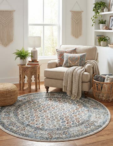 5' 3 x 5' 3 Aramis Round Rug