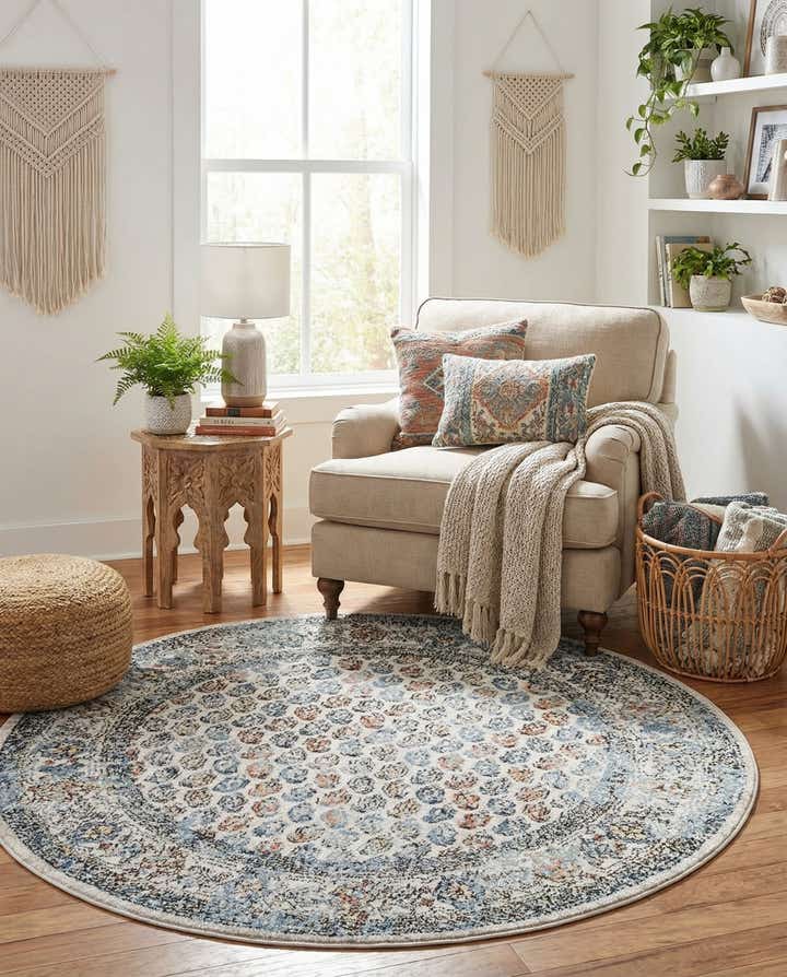 5' 3 x 5' 3 Aramis Round Rug