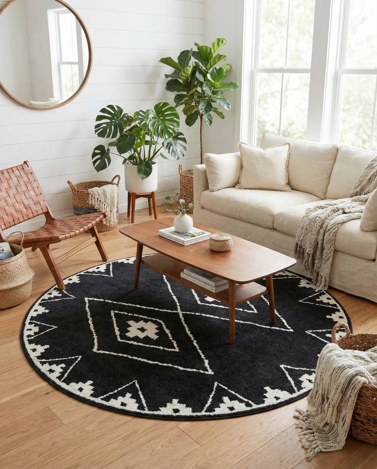 Detail image of 7' 10 x 7' 10 Oslo Round Rug