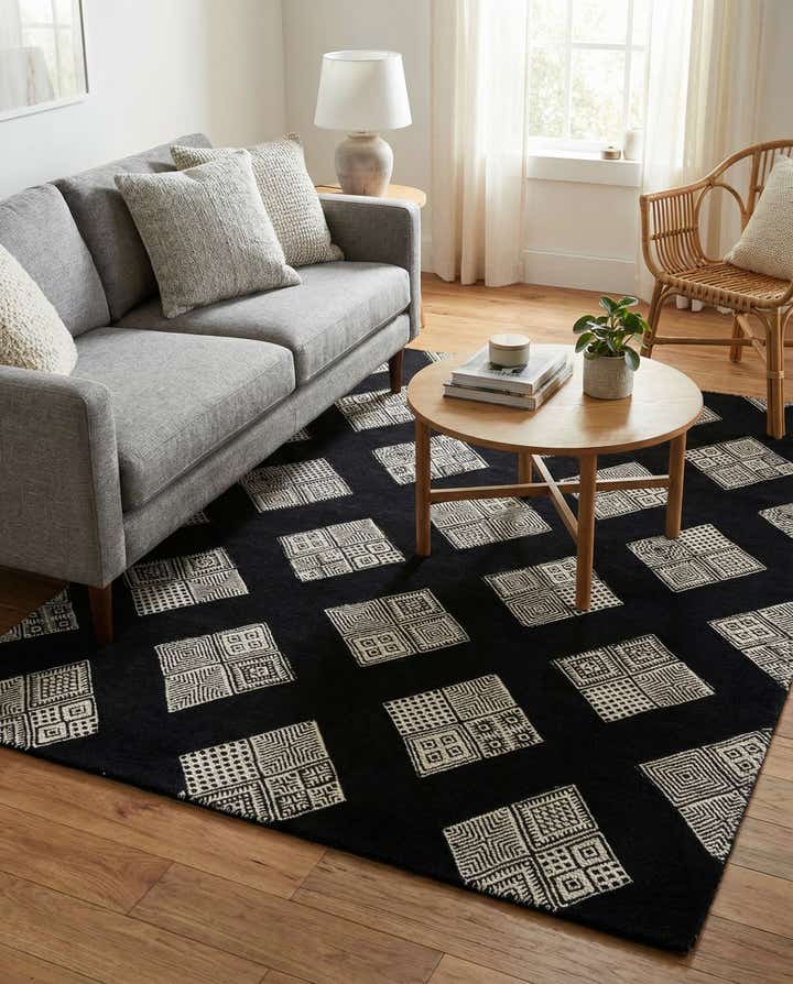 155cm x 245cm Tejido a mano Tejido a mano Alfombra