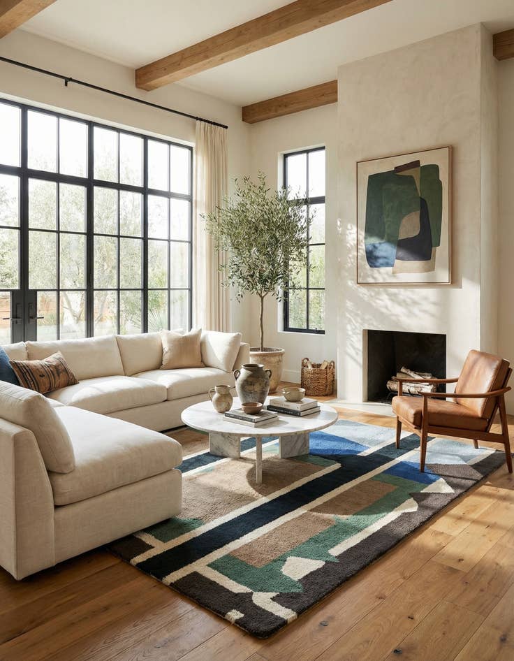 Detail image of 6' 7 x 6' 7 Juma Square Rug