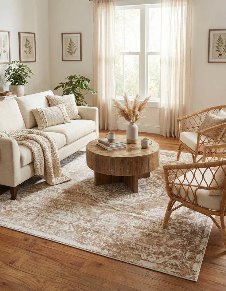 Detail image of 7' 10 x 7' 10 Oxford Square Rug