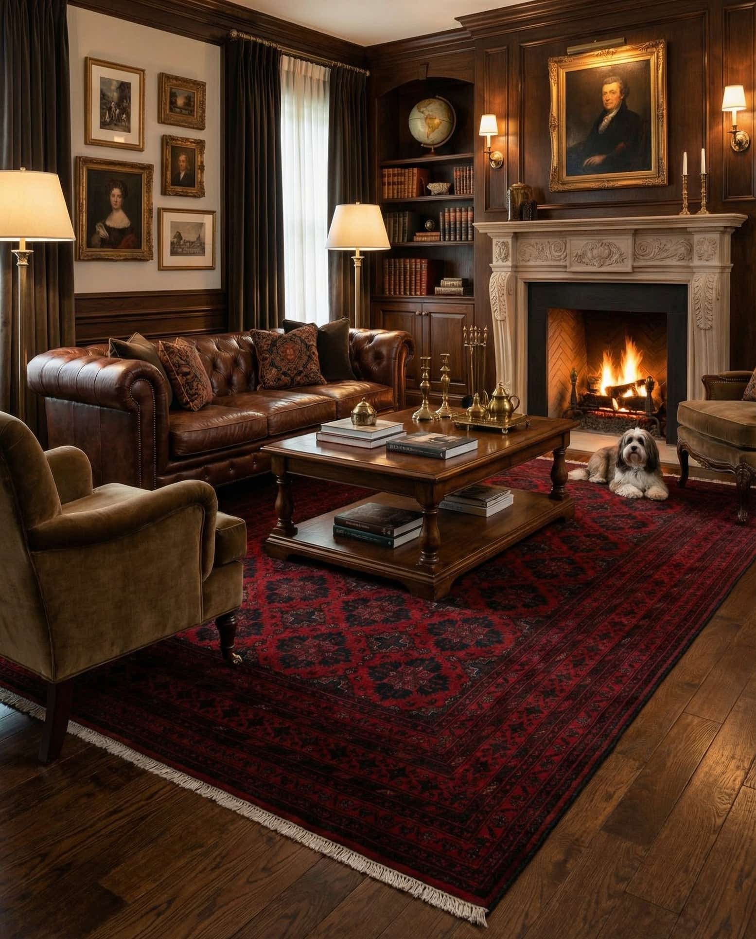 6' 8 x 9' 6 Hand Knotted Khal Mohammadi Wool Rug