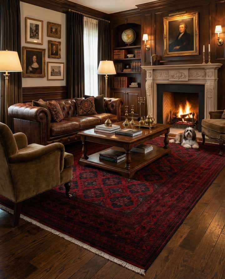 6' 8 x 9' 6 Hand Knotted Khal Mohammadi Wool Rug