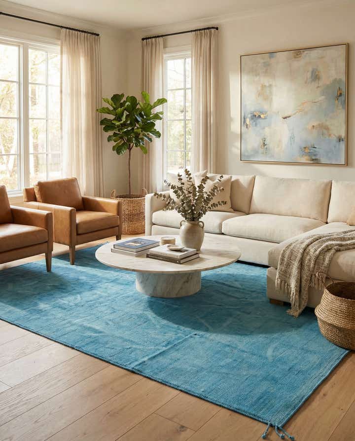 9' x 11' 9 Hand Knotted Moroccan Wool Rug