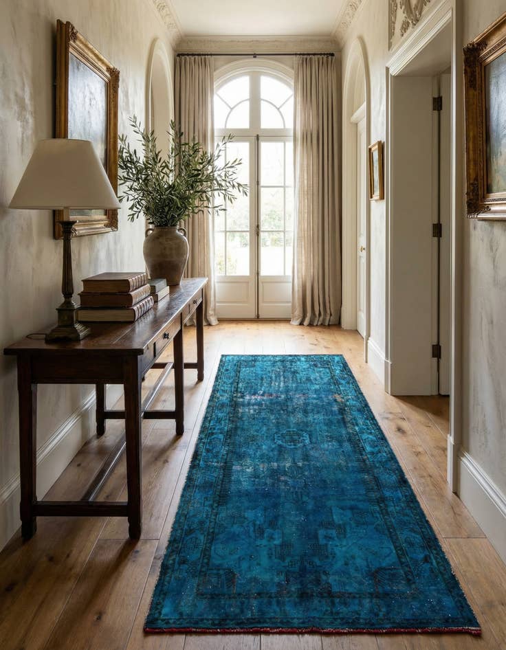 Detail image of 5' 5 x 10' 2  Hand Knotted Ultra Vintage Persian Wool Runner Rug