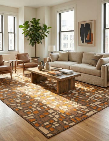 8' 3 x 10' 1 Hand Woven Kilim Modern Rug