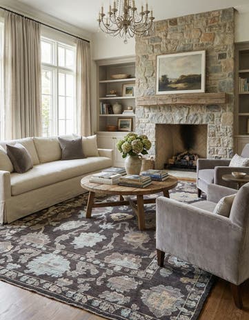 10' 1 x 14' 6 Hand Knotted Oushak Wool Rug
