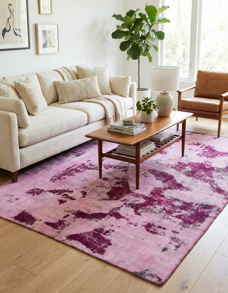 Detail image of 5' 2 x 7' 8  Hand Knotted Ultra Vintage Persian Wool Rug