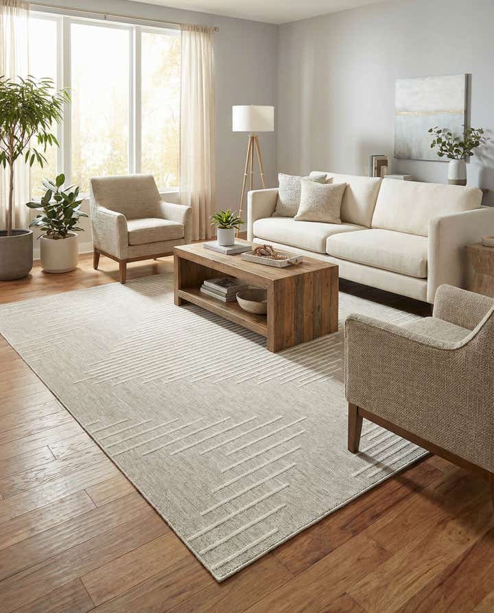 7' 10 x 11' Easy-Clean Modern Indoor / Outdoor Rug