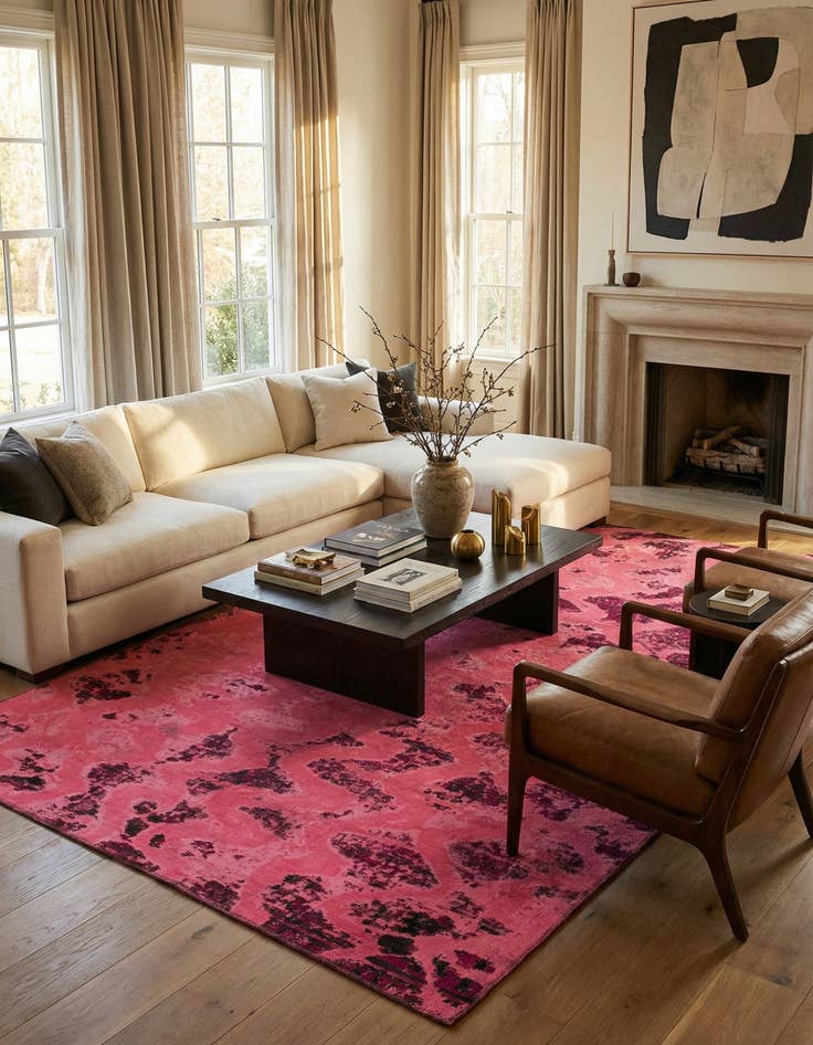 Detail image of 5' 10 x 9' 6  Hand Knotted Ultra Vintage Persian Wool Rug