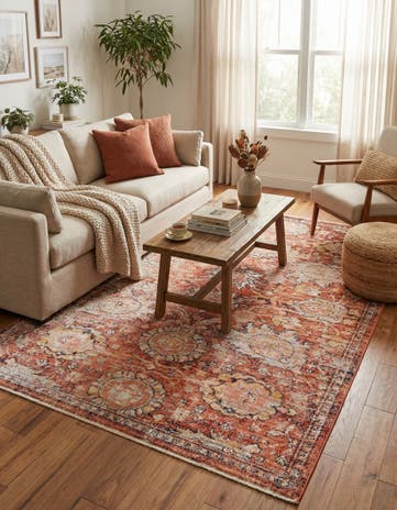 Brick Red Lola Rug