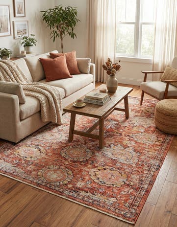 Brick Red Lola Rug