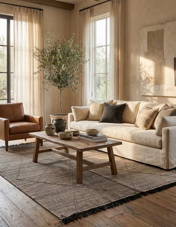 7' x 10' Hand Knotted Moroccan Wool Rug