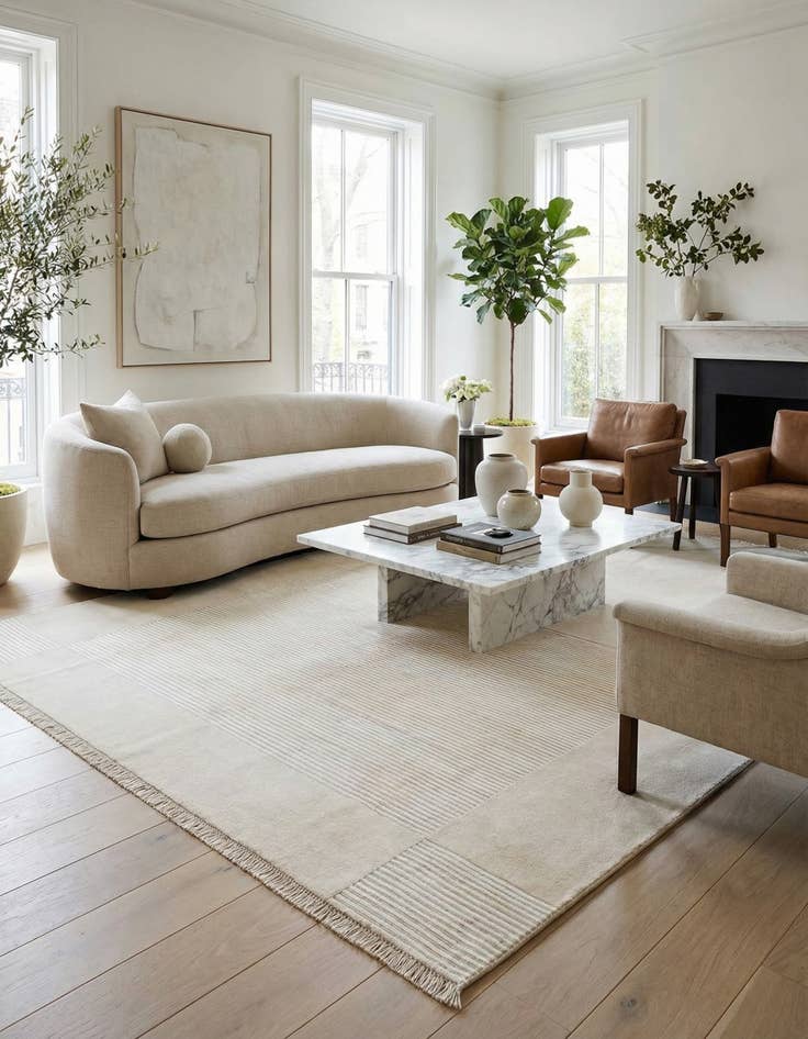 Detail image of 7' 11 x 9' 10  Hand Knotted Darya Wool Rug