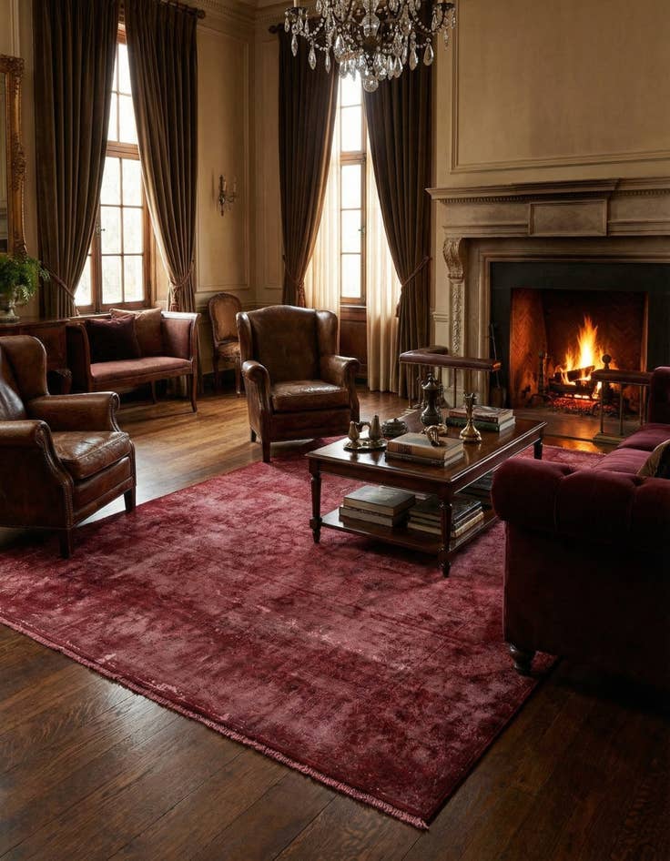 Detail image of 9' 7 x 13' 1 Vintage Royal Wool Rug