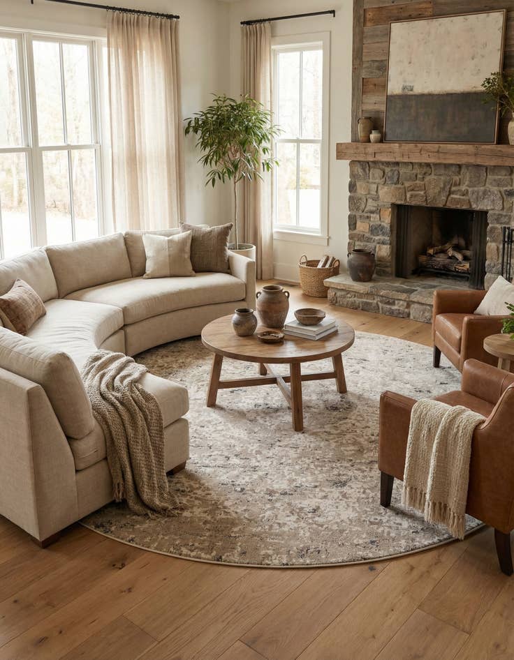 Detail image of 13' x 13' Oregon Round Rug