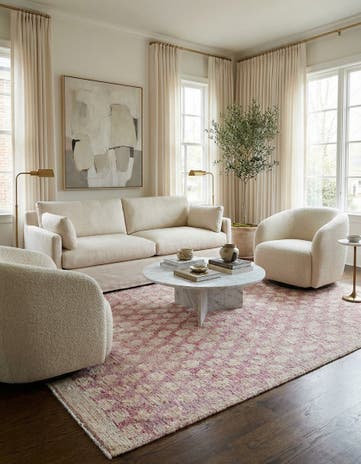 6' 4 x 8' 7 Hand Knotted Darya Wool Rug